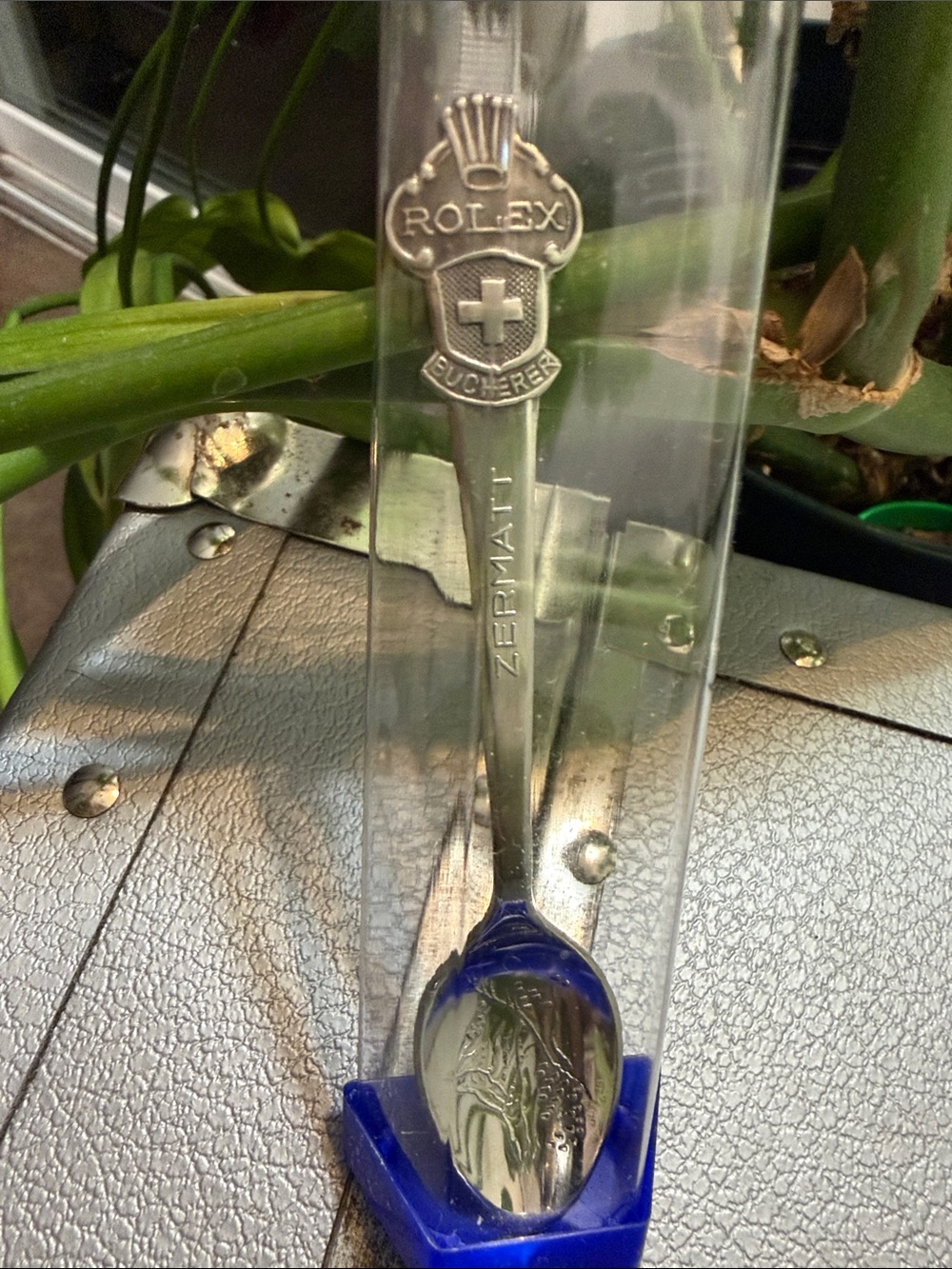 Vintage Rolex Bucherer Zermatt Souvenir Spoon Matterhorn Crown